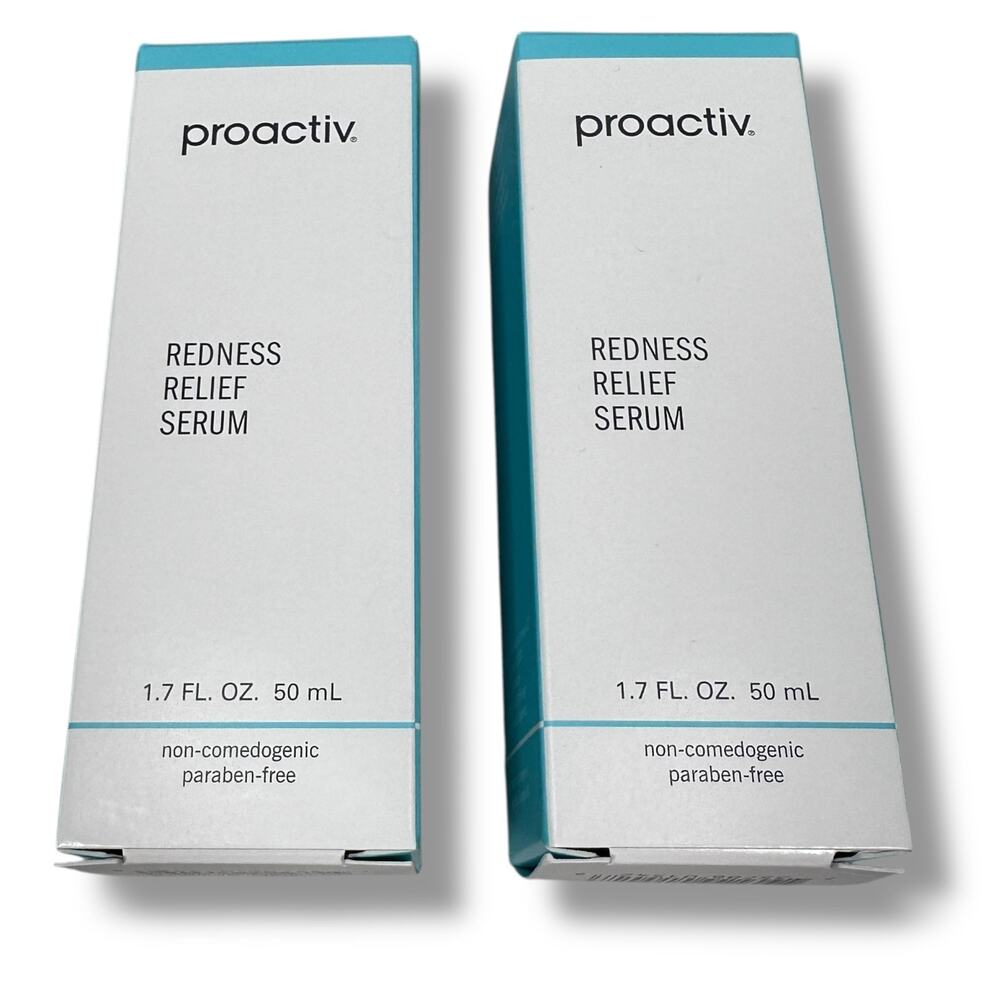 Proactiv Redness Relief Serum Soothes & Hydrates Paraben-Free 1.7 FL oz Lot of 2